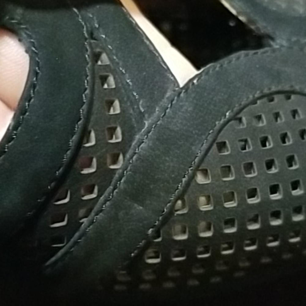 Clarks Artisan Black Slingback Heels Sandals Sz 10 - Picture 11 of 14